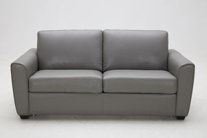 Pearl Sofa Bed in Grey Leather