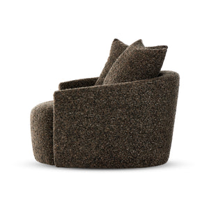 Chloe Swivel Chair In Ivan Granite