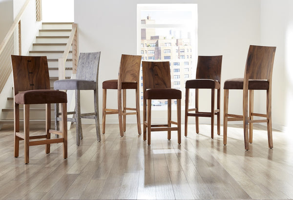 Origins Bar Stool, Chamcha Wood, Natural