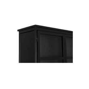 Moe's Henry Metal Tall Cabinet in Black