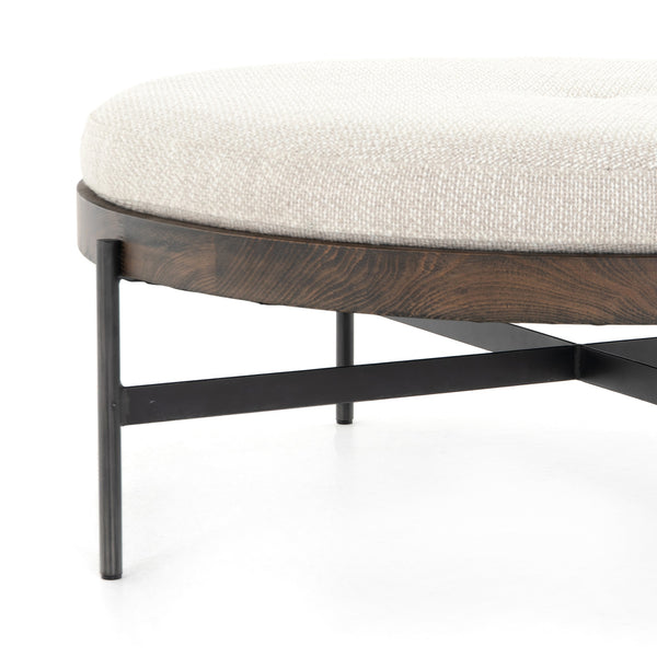 Edwyn Large Ottoman In Gibson Wheat