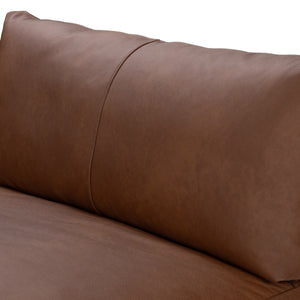 Audrey Backless Sofa - Lush-Saddle