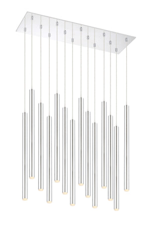 Forest 14 Light Island/Billiard in Chrome Finish