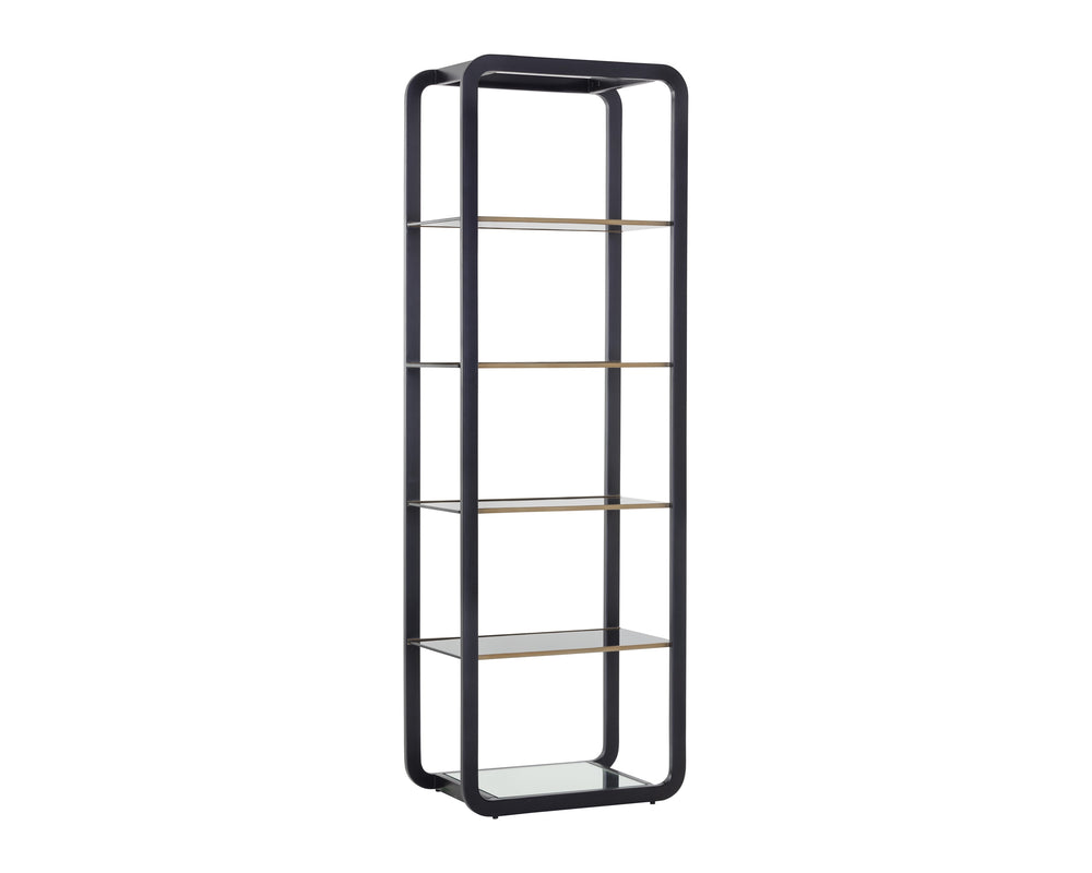 AMBRETTA BOOKCASE - SMALL - BLACK / SMOKE GREY