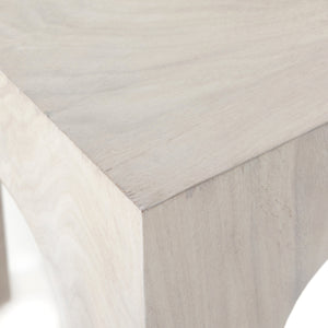 Fausto End Table In Bleached Guanacaste
