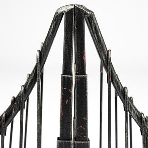 Suspension Set of 2 19L x 4W Brown Wrought Iron Suspension Bridge Bookends
