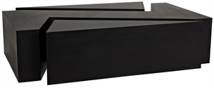 Element Industrial Steel Coffee Table in Matte Black