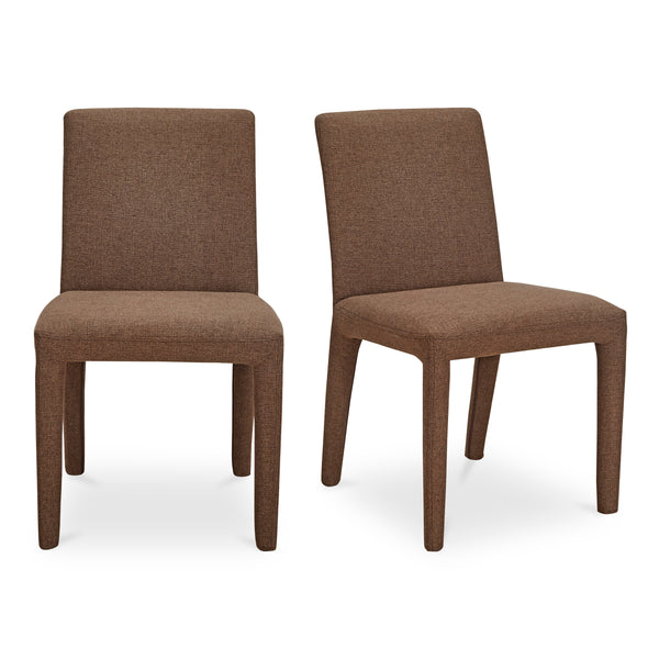Moe's Monte Dining Chair Set of 2 in Brown