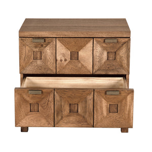 Musashi 2 Drawer, Small, Dark Walnut