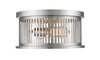 Camellia 2 Light Flush Mount in Brushed Nickel Finish
