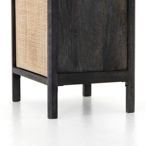 Sydney Left Nightstand In Black Wash