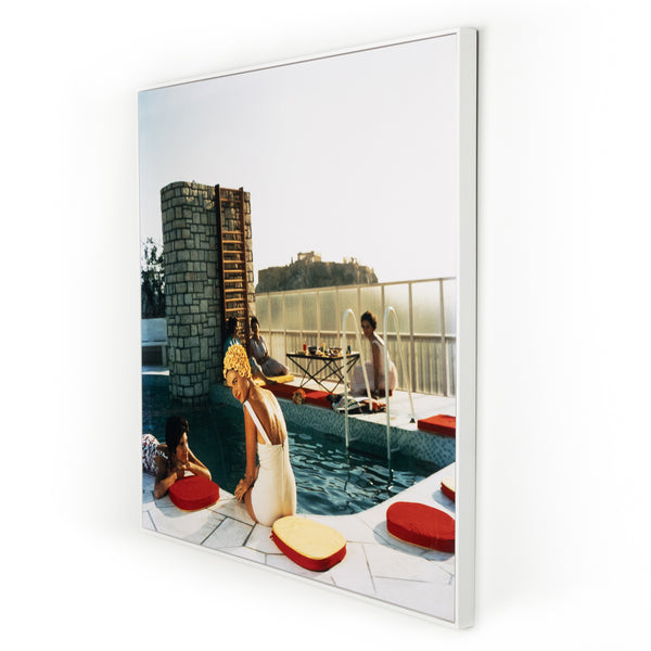 Penthouse Pool (24" X 24") In Slim Aarons's Showcase In Photography Art
