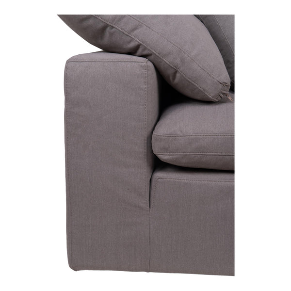 Moe's Clay Corner Chair Light Grey Fabric