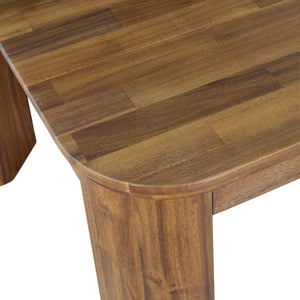 Wilmington KD 79" Dining Table, Brushed Brown 