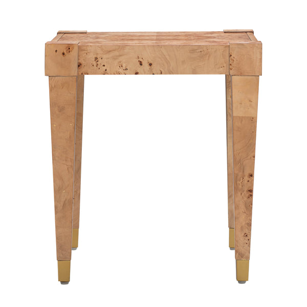 Brandyss Natural Burl End Table