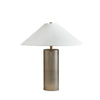 Patton Table Lamp In Smoked Blown Glass