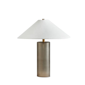 Patton Table Lamp In Smoked Blown Glass