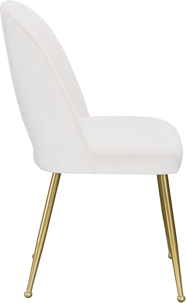 Ramon Dining Chair In Cream Velvet
