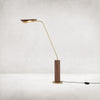 Astrid Floor Lamp-Dark Brown Leather