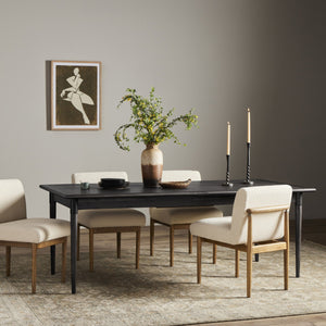 Harper Extension Dining Table - Black Mango Veneer