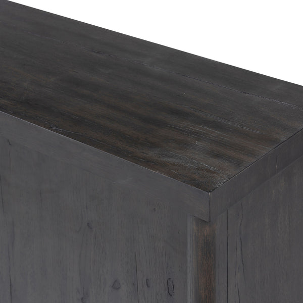 Laredo Media Console In Smoked Black Veneer