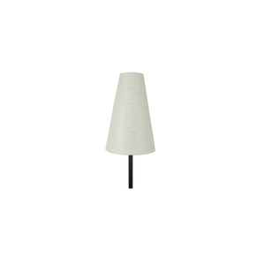 Mathis Floor Lamp with Linen Shade in Black
