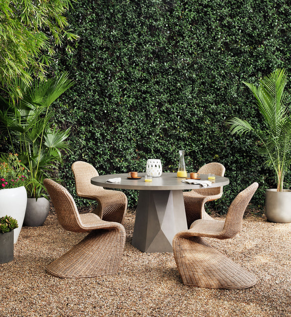 Portia Outdoor Dining Chair In Vintage Ntrl