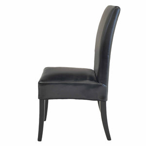Valencia Leather Chair In Black