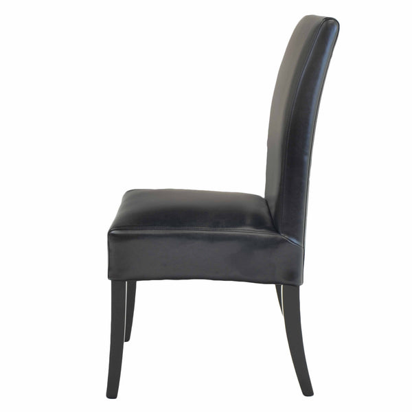 Valencia Leather Chair In Black