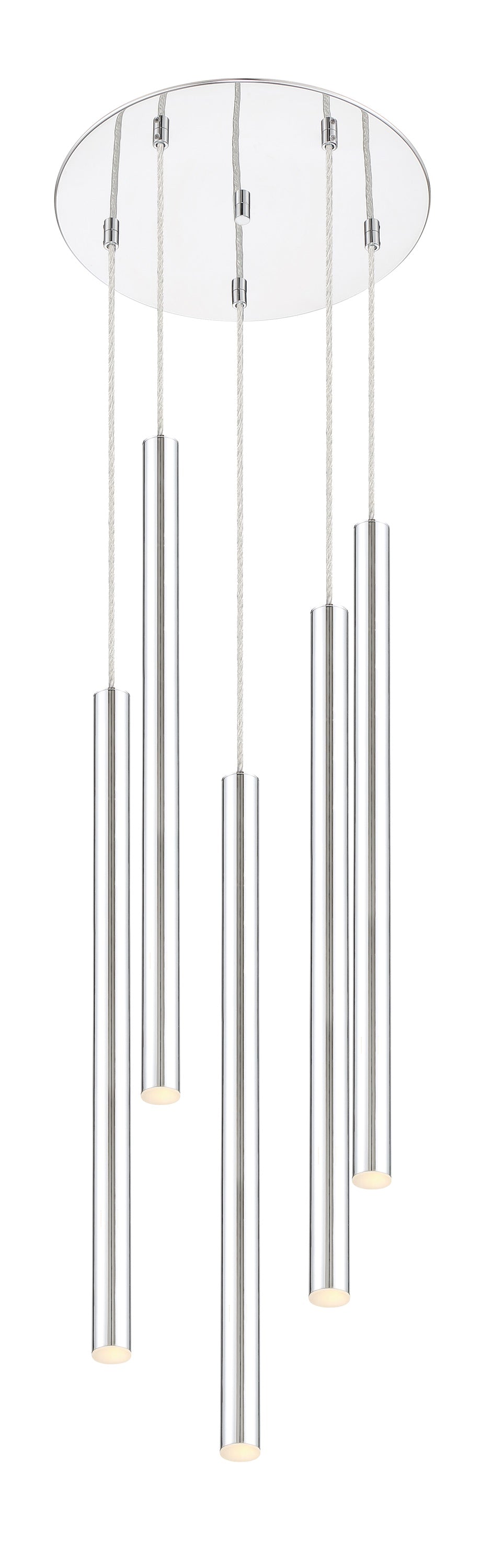 Forest 5 Light Island/Billiard in Chrome Finish