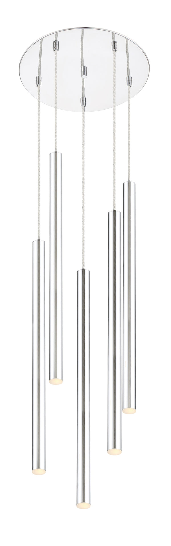 Forest 5 Light Island/Billiard in Chrome Finish