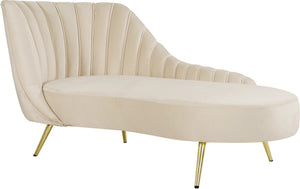 Josefina Chaise In Cream Velvet