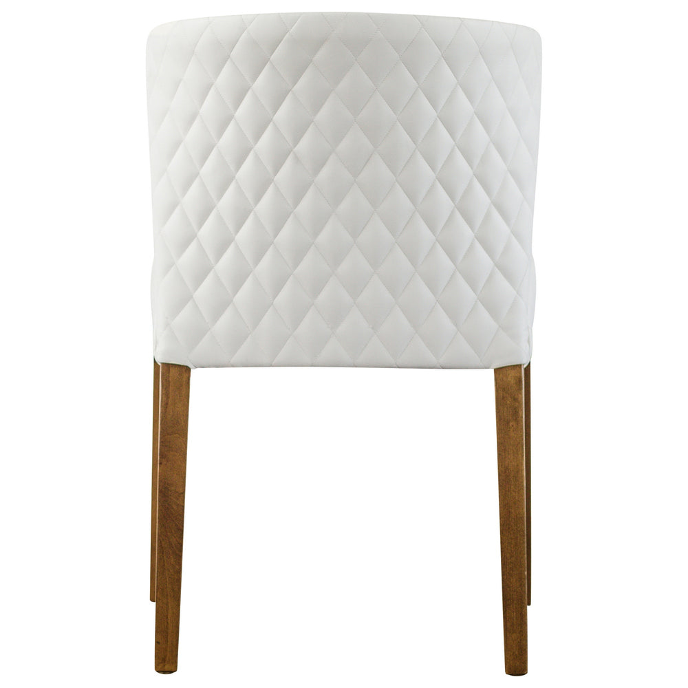 Albie Diamond Stitching Chair In Danburry White