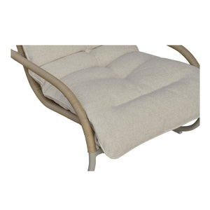 Moe's Lyra Outdoor Rocking Chair in Beige