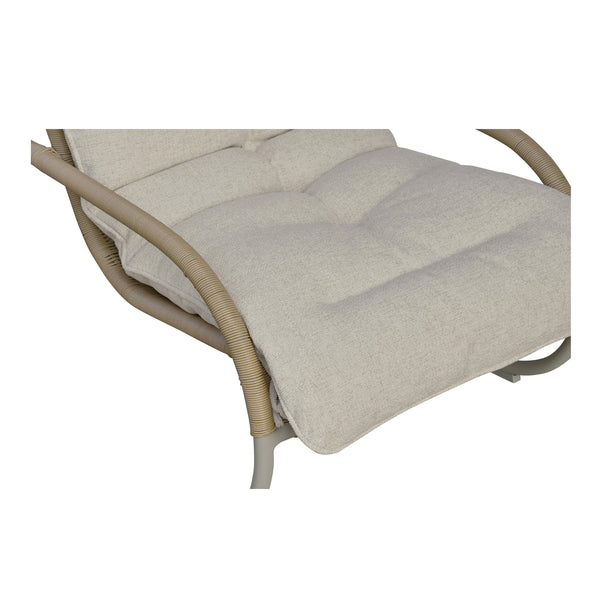 Moe's Lyra Outdoor Rocking Chair in Beige