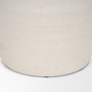 Tyrus Large Textured Matte White w/ Speckling Ceramic Vase