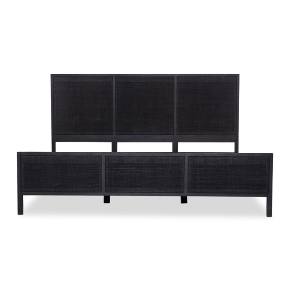 Sydney King Bed - Black Wash