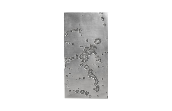Splotch Wall Art, Silver, Rectangle - B