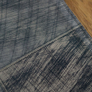 Espresso Scratched Leather Rugs