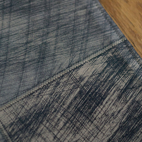 Espresso Scratched Leather Rugs