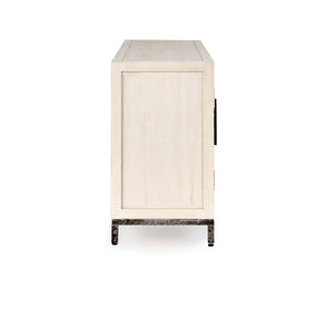 Lisbon Solid Wood 4Dr Cabinet - Reclaimed Pine