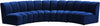 Lynda 4pc. Modular Sectional In Navy Velvet
