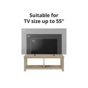 Tiburon KD TV Bench, Drifted Sand