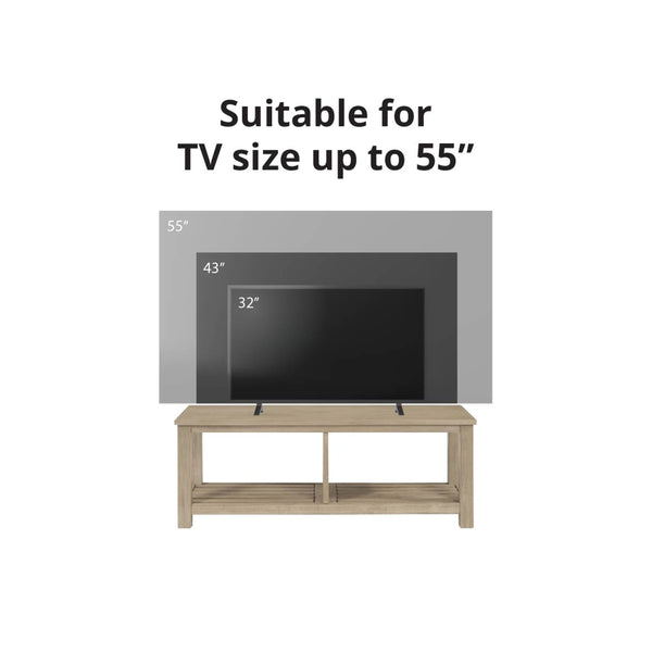 Tiburon KD TV Bench, Drifted Sand