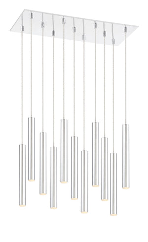 Forest 11 Light Island/Billiard in Chrome Finish