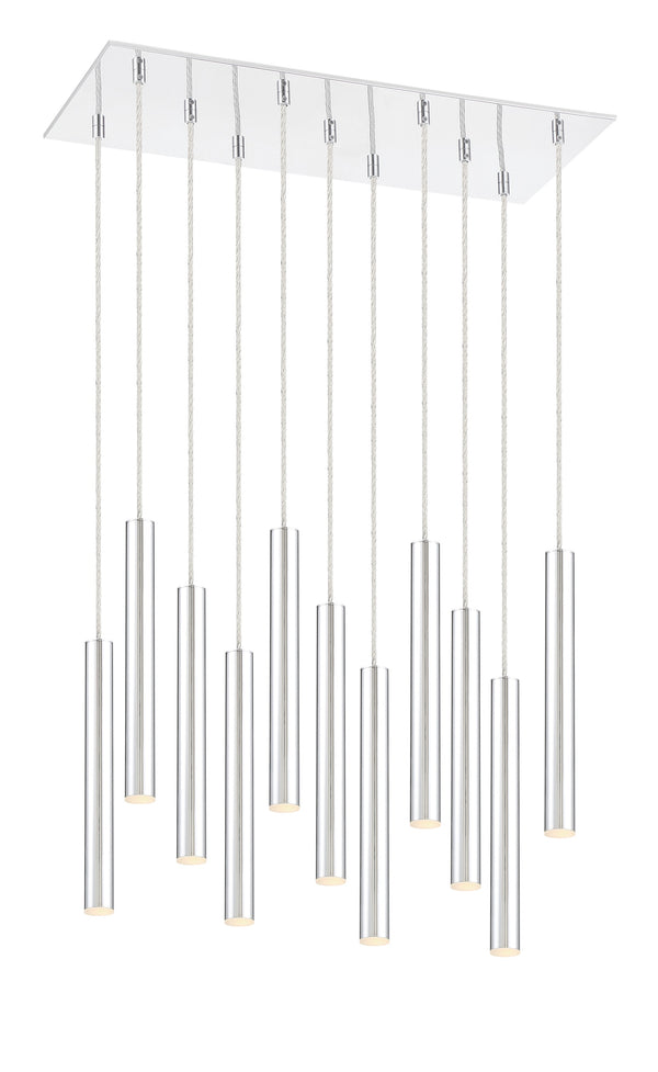 Forest 11 Light Island/Billiard in Chrome Finish