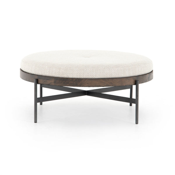 Edwyn Large Ottoman In Gibson Wheat