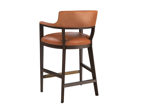 BRYLEA BARSTOOL - BROWN - SHALIMAR TOBACCO LEATHER