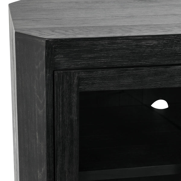 Macarthur Solid Wood 4-Drawer Cabinet in Antique Black