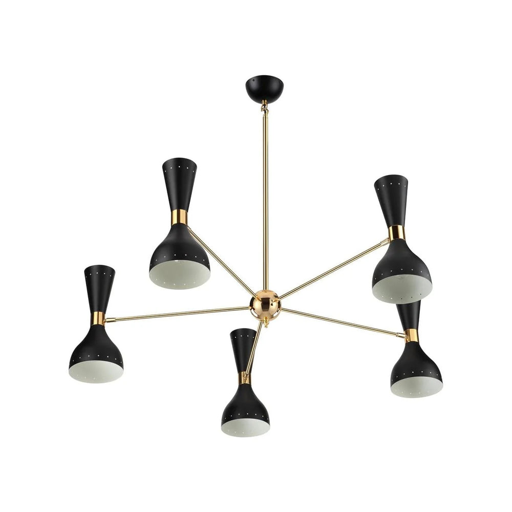 Piedad 5 Light Chandelier - Black